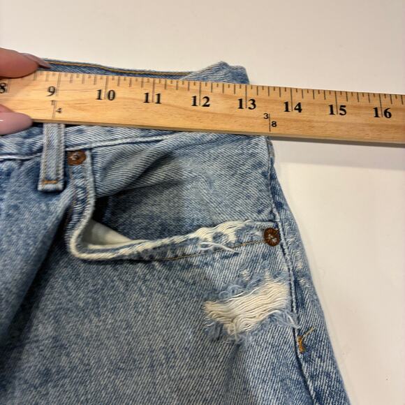 Agolde The 90's Pinch Waist Cropped Jeans Sz 26 - Picture 9 of 12